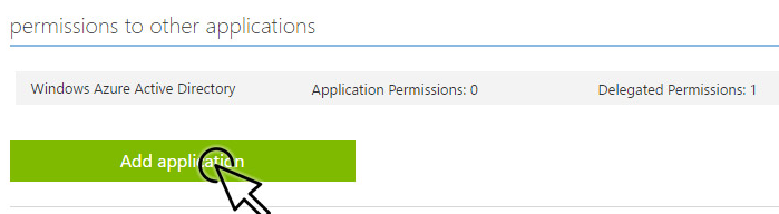 Add application permission