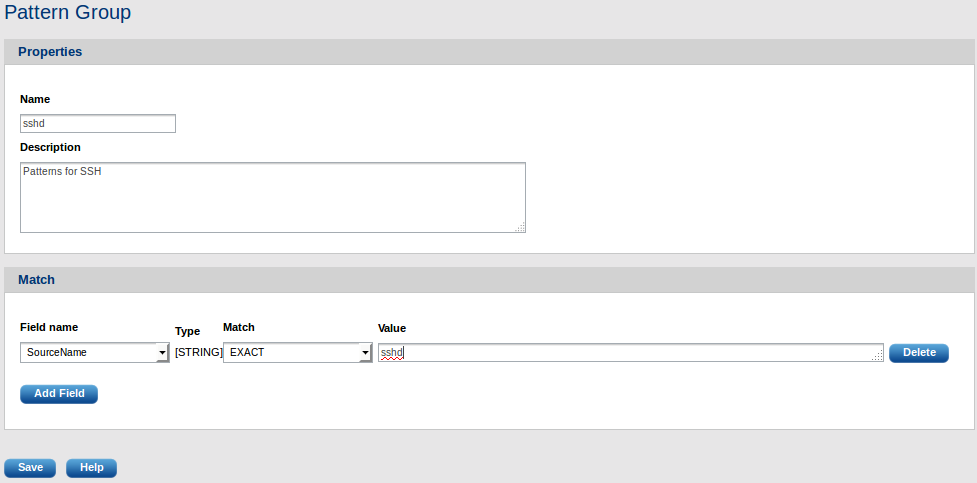 Creating a pattern group